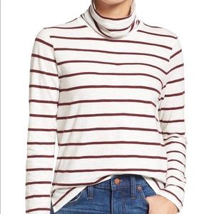 Madewell striped turtle neck